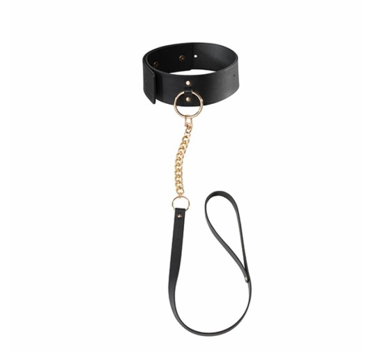 Obroża i smycz - Bijoux Indiscrets Maze Wide Choker Black